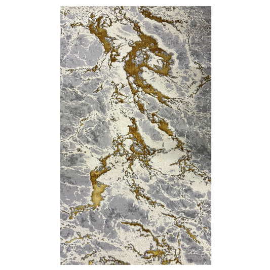 Covor Buse Fulger, Galben, Auriu Living, Dormitor, Modern