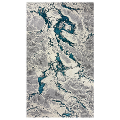 Covor Buse Fulger, Turcoaz, Living, Dormitor, Modern