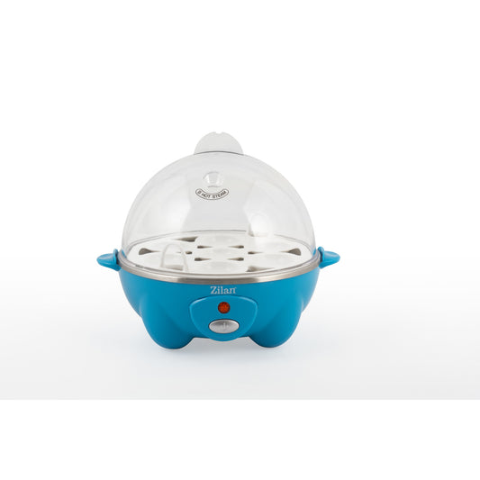 Fierbator de oua ZİLAN ZLN-8068, 360 W, Capacitate 7 oua, Albastru