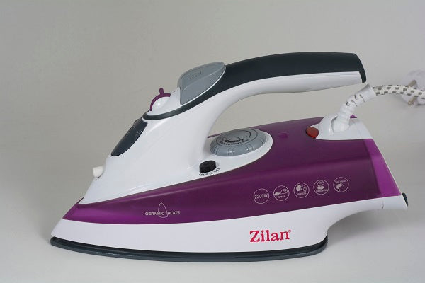 Fier de calcat talpa ceramica ZILAN ZLN-8083,Mov Putere 2200W, calcare cu aburi si uscata, functie autocuratare,Mov