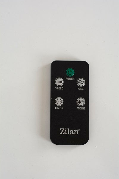 Ventilator turn Zilan ZLN-3901, Temporizator 12 ore, Termometru, Telecomanda, 3 viteze, 4 moduri de ventilatie, Putere 45W