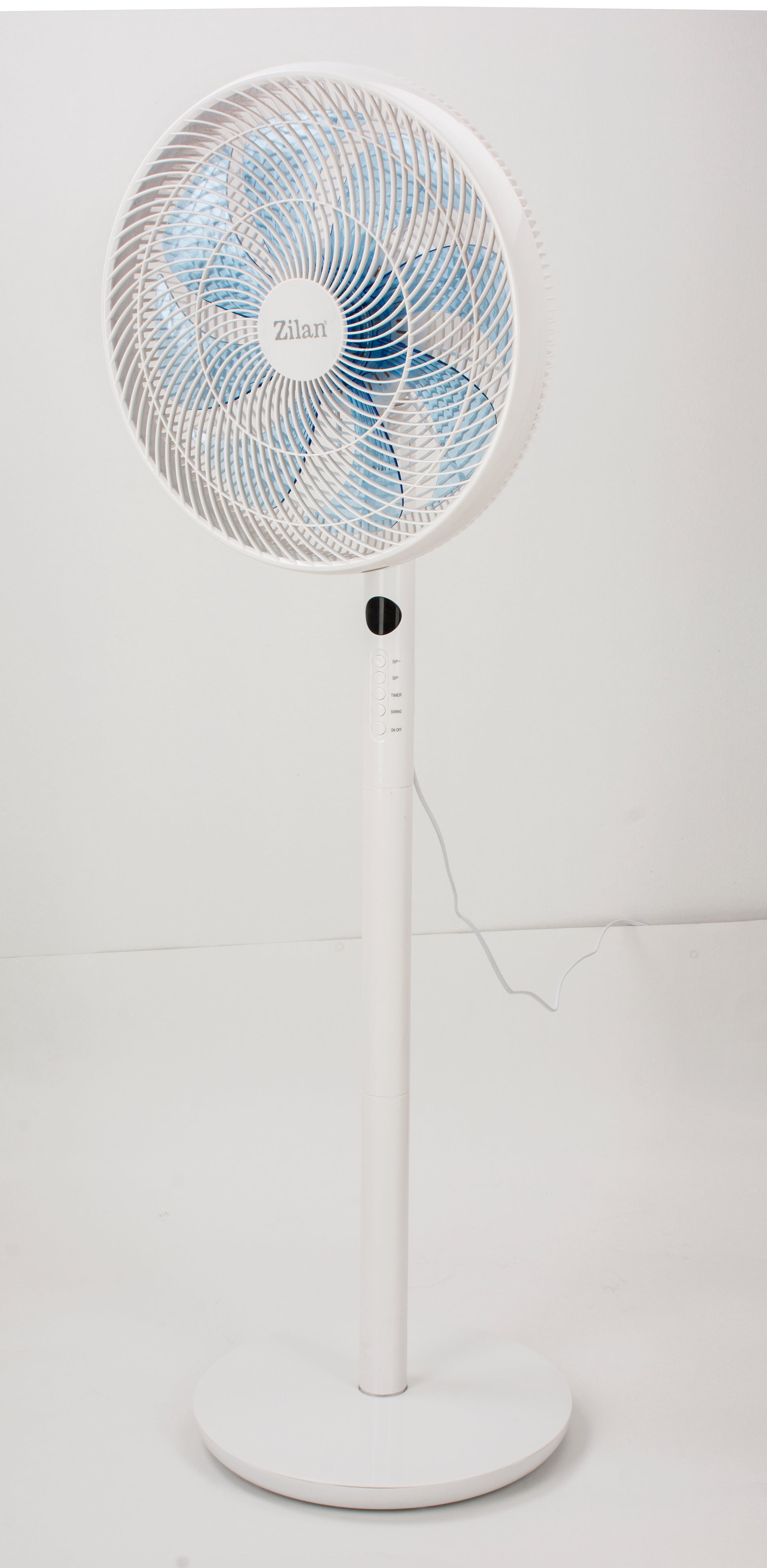 Ventilator cu picior 3IN1 ZILAN ZLN-3765, Telecomanda, Putere 60W, 9 viteze, Oscilatie orizontala, Unghi inclinare reglabil