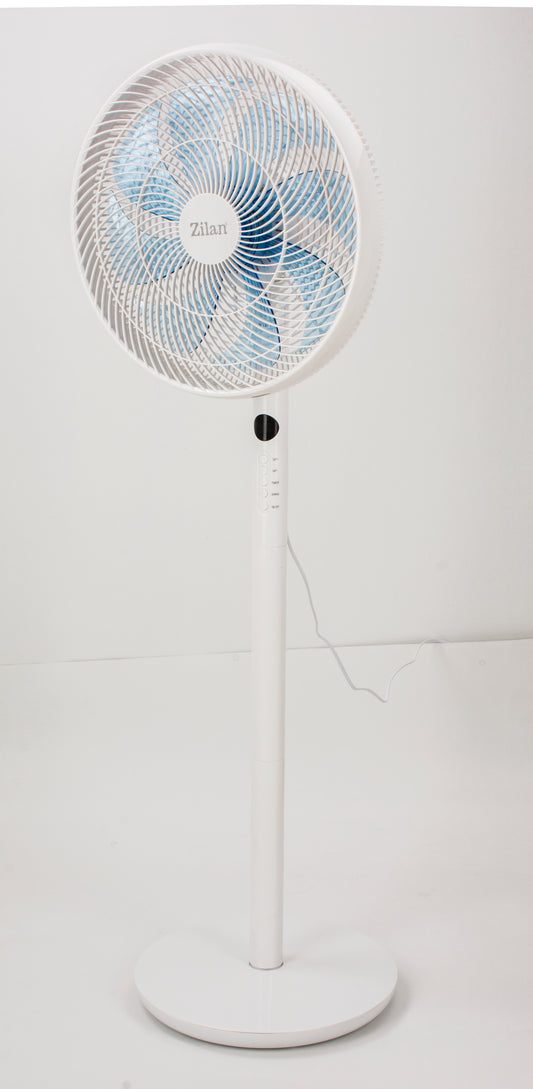 Ventilator cu picior 3IN1 ZILAN ZLN-3765, Telecomanda, Putere 60W, 9 viteze, Oscilatie orizontala, Unghi inclinare reglabil