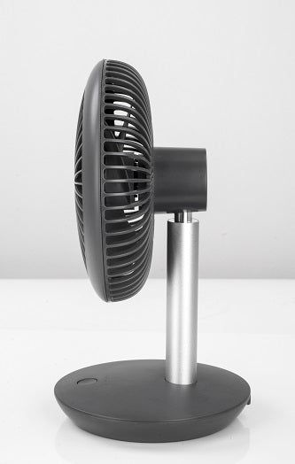 Ventilator portabil reincarcabil ZILAN ZLN-4000, Gri incarcare USB, Putere 5W, Diametru 18 cm, 4 viteze reglabil pe vertical