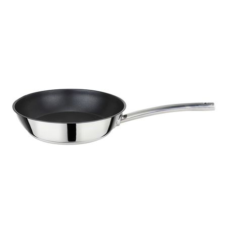 Tigaie Zilan ZLN-4090 inox cu invelis interior antiaderent, diametru 24 cm, Compatibil inductie