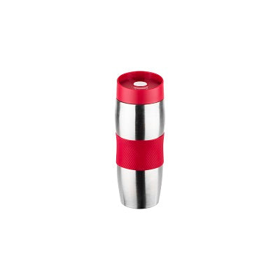 Cana termos Floria ZLN-1877,inox,Rosu 380 ml, supapa etansare,
