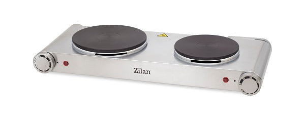 Plita electrica inox ZILAN ZLN-0542, 58x33 cm, 2 ochiuri, 2250W