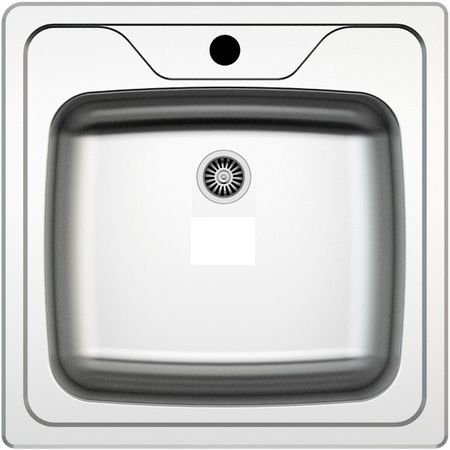 Chiuveta inox anticalcar Z-INOX ZLN-9263, Pentru blat, Dimensiune 50x50 cm
