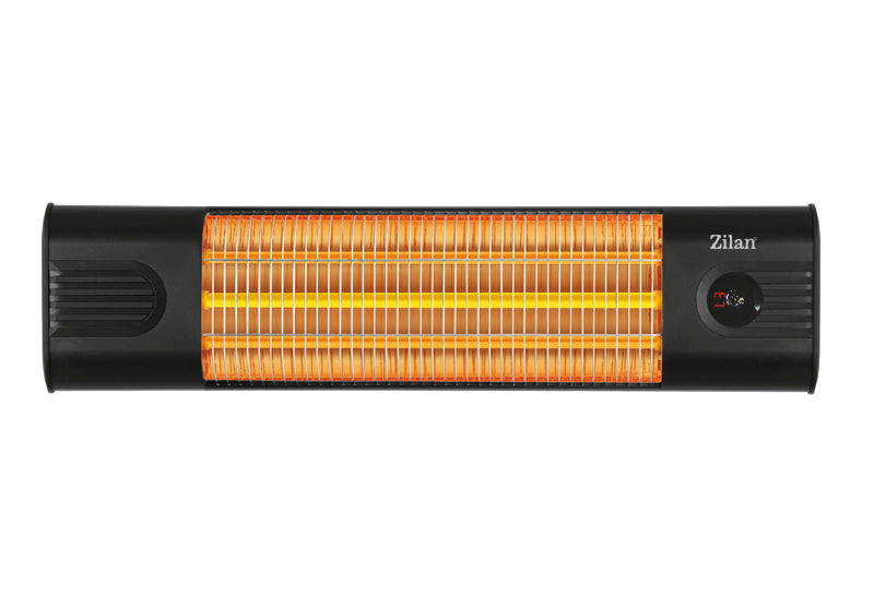 Radiator infrarosu cu fibra carbon ZILAN ZLN-0072, Putere 1800W, Telecomanda