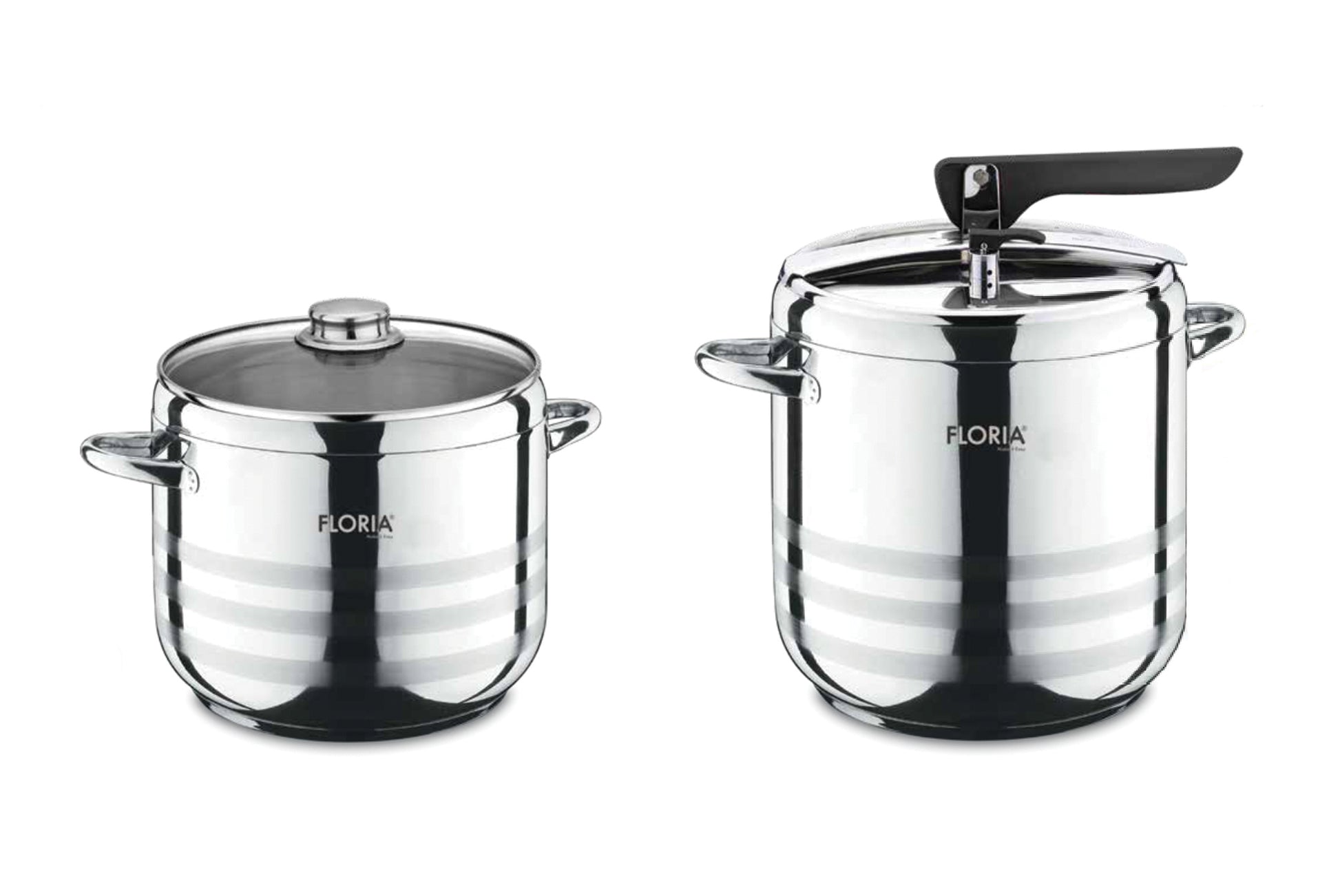 Pachet Oala sub presiune inox ZLN-0676 FLORIA 5L + 7L