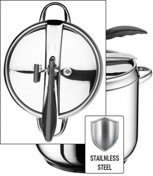 Pachet Oala sub presiune inox ZLN-0676 FLORIA 5L + 7L