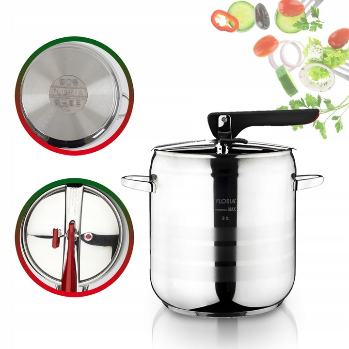 Pachet Oala sub presiune inox ZLN-0676 FLORIA 5L + 7L