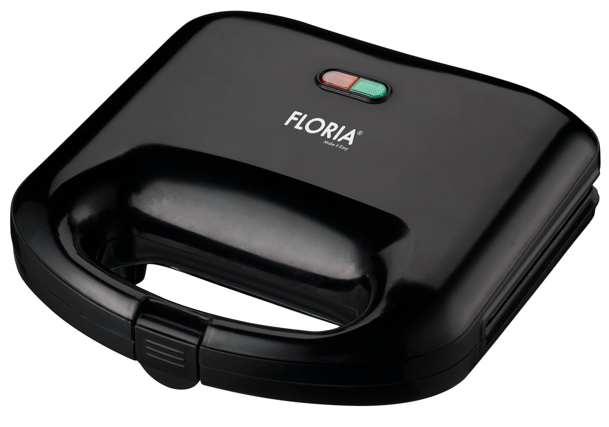 Sandwich-maker Floria ZLN-4304, Negru, 750 W, Placi antiaderente model triunghi