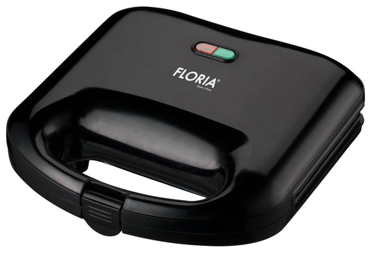 Sandwich-maker Floria ZLN-4304, Negru, 750 W, Placi antiaderente model triunghi