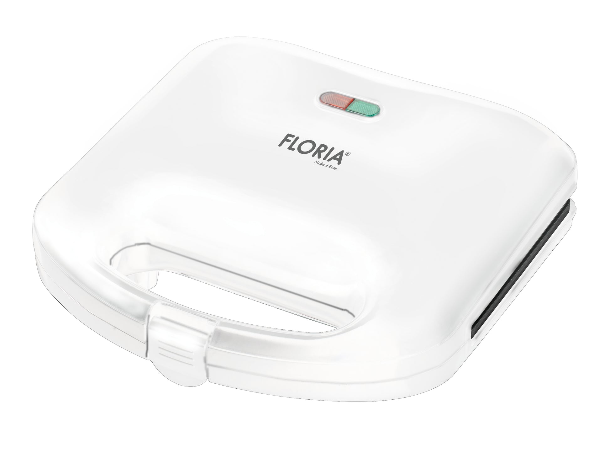 Sandwich-maker Floria ZLN-4305, Alb, 750 W, Placi antiaderente model triunghi