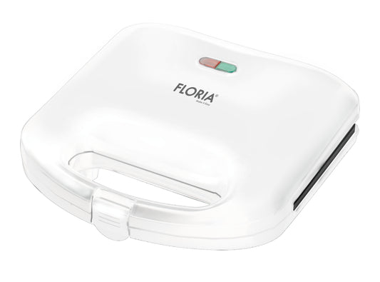 Sandwich-maker Floria ZLN-4305, Alb, 750 W, Placi antiaderente model triunghi
