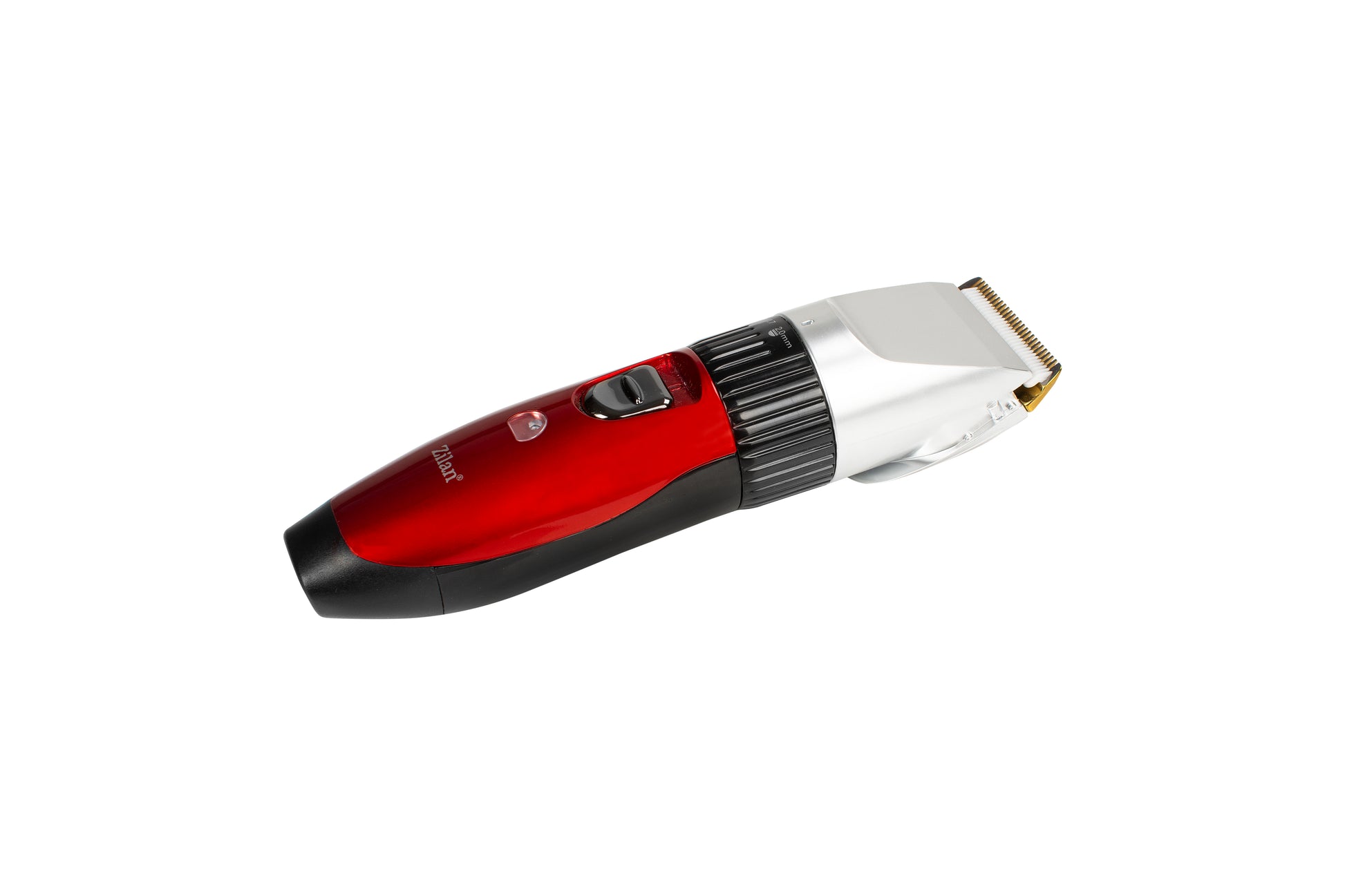 Aparat de tuns profesional Zilan ZLN1246 fara fir, cu acumulator de schimb inclus, 4 marimi de schimb, perie de curatare si ulei incluse, Rosu