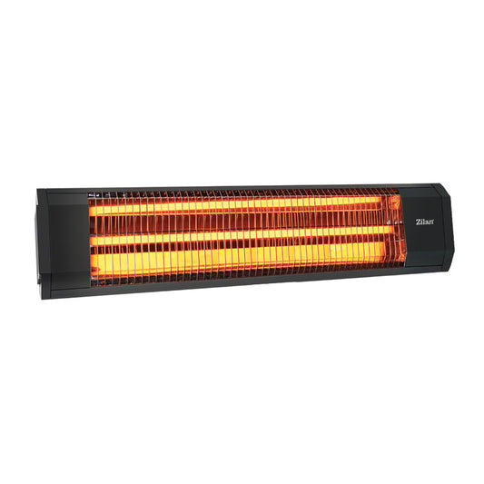 Radiator infrarosu Zilan ZLN-2267  Negru 1800 W, Clasa de protectie IP55, protectie impotriva supraincalzirii, montabil pe perete