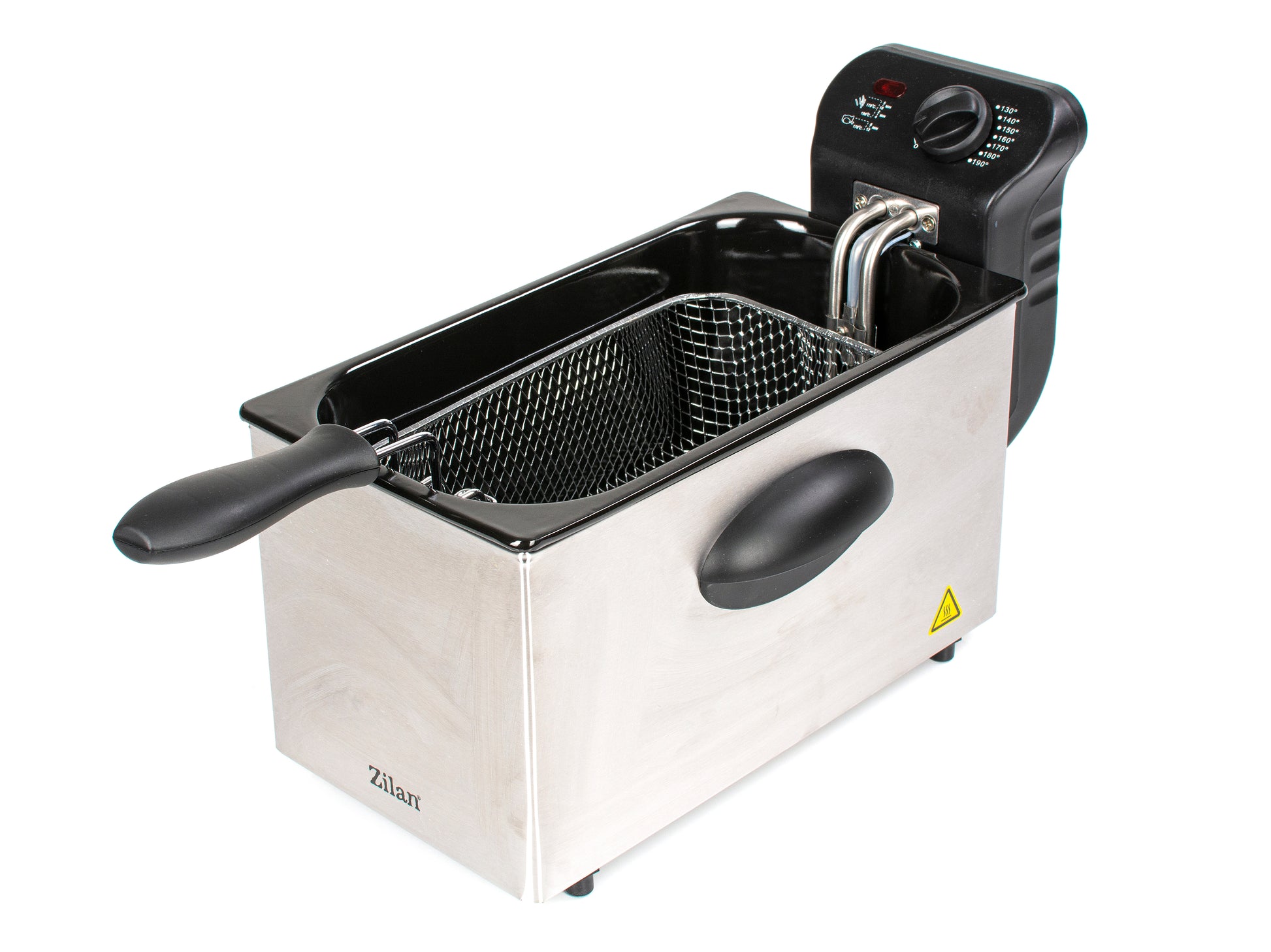 Friteuza Zilan ZLN-1819 din otel inoxidabil, capacitate 3 litri, protectie la supraincalzire