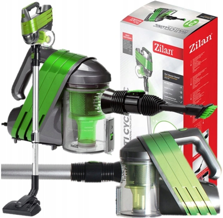 Aspirator vertical Zilan ZLN-1758 Verde, nivel zgomot 80 dB, putere 600W, cablu 4 m