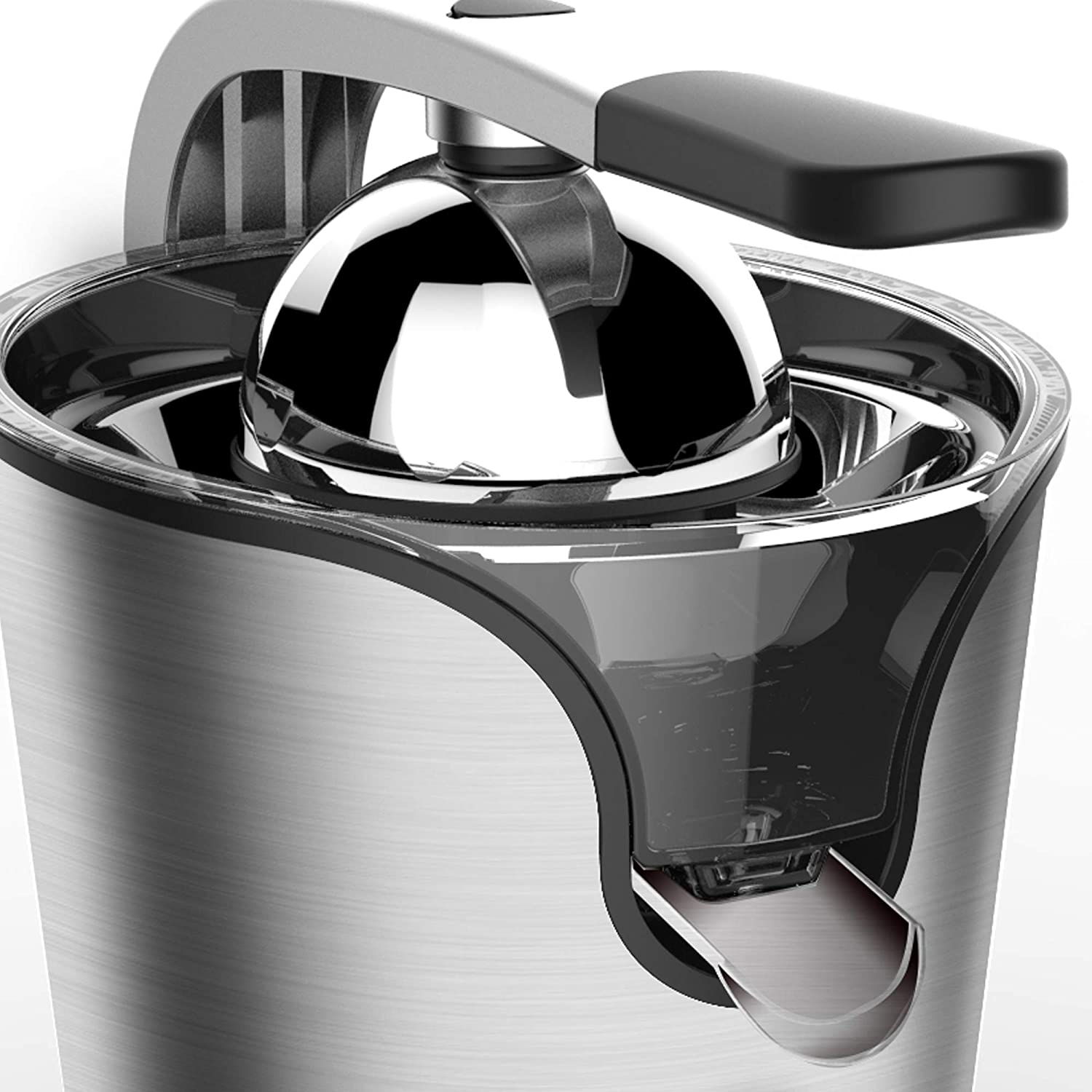 Storcator de citrice Zilan ZLN1765 din otel inoxidabil, Antiderapant, 2 conuri de dimensiuni diferite
