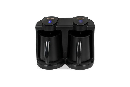 Aparat pentru preparat cafea turceasca dublu Zilan ZLN1291 Negru, Putere 400-400W, Capacitate 250-250ml
