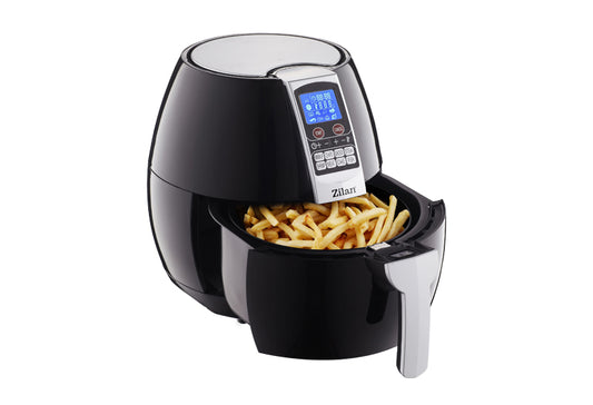 Friteuza Air Fryer Digital ZILAN ZLN-3604, Negru 1500 W, Capacitate 3.5 l, Timer 30 min,