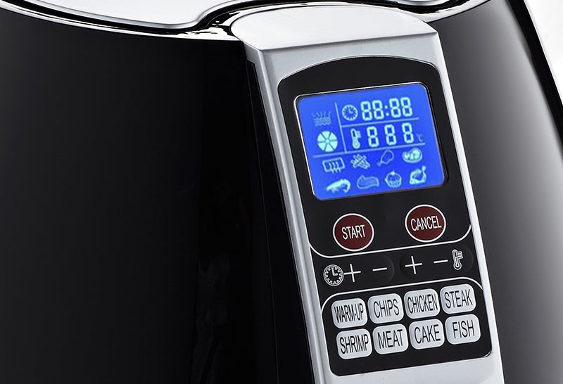 Friteuza Air Fryer Digital ZILAN ZLN-3604, Negru 1500 W, Capacitate 3.5 l, Timer 30 min,