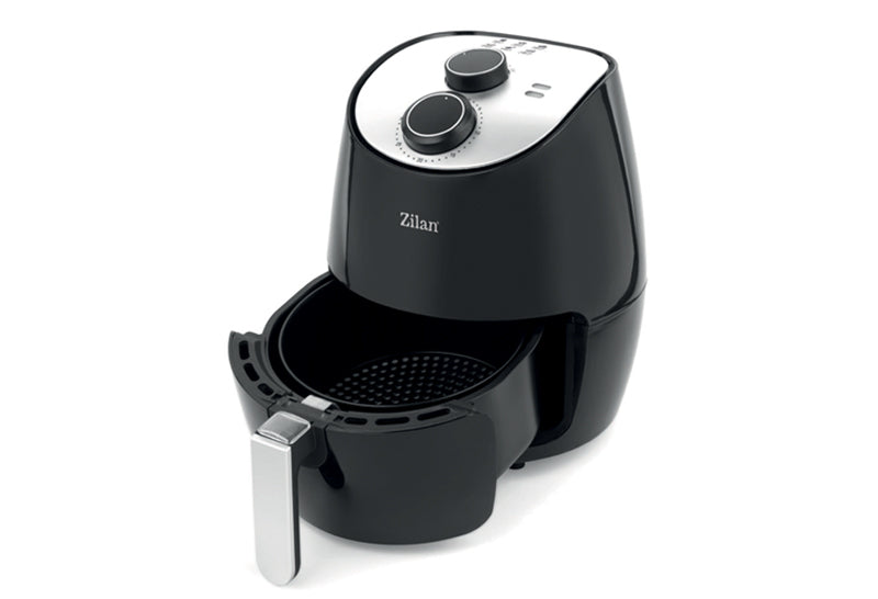 Friteuza Air Fryer, ZILAN ZLN-3598, Negru 1350 W, Capacitate 2.6 L, Timer 30 min,