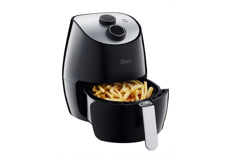 Friteuza Air Fryer, ZILAN ZLN-3598, Negru 1350 W, Capacitate 2.6 L, Timer 30 min,