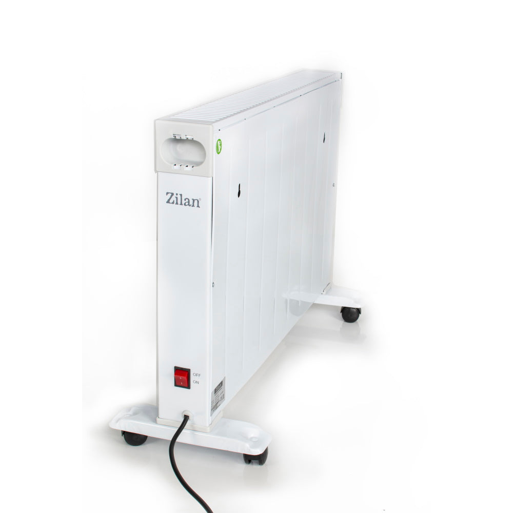 Convector electric Zilan ZLN2229 Alb, 2500W, incalzire pe suprafata de 20 m2, picioare stabile