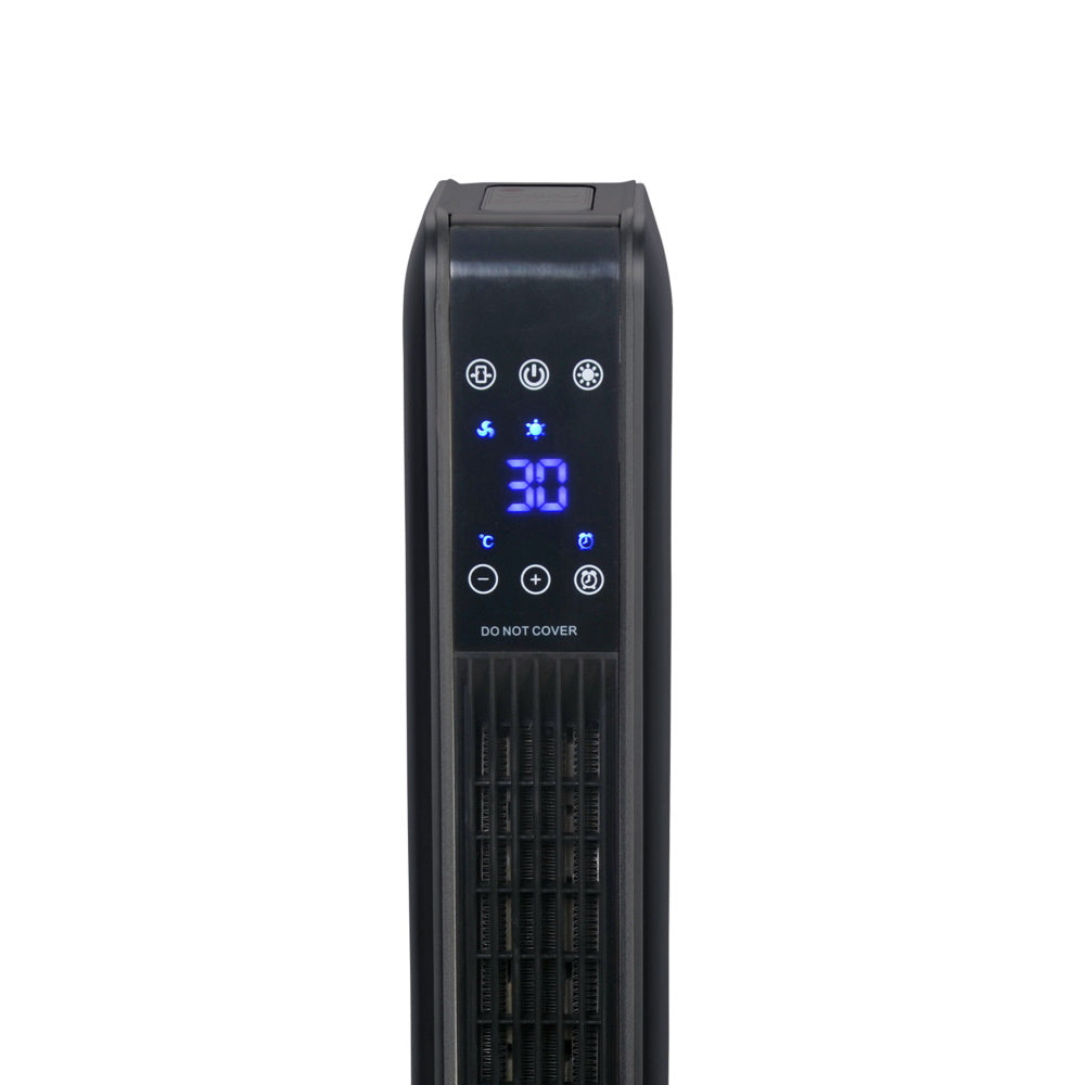 Aeroterma ceramica turn Zilan ZLN2076 Negru, 2200W, Ecran cu atingere, Timer 8H