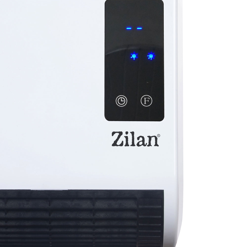 Aeroterma de perete Zilan ZLN2083 Alb, 2000W, display LED, senzori de ferestre deschise, programare saptamanala
