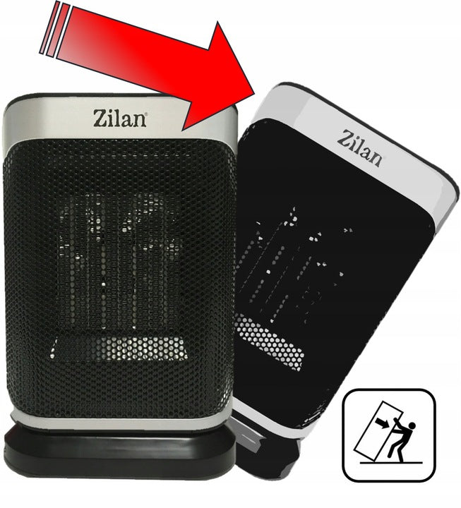 Aeroterma ceramica Zilan ZLN2014, 1500W, 2 nivele de incalzire, temperatura reglabila, siguranta la cadere