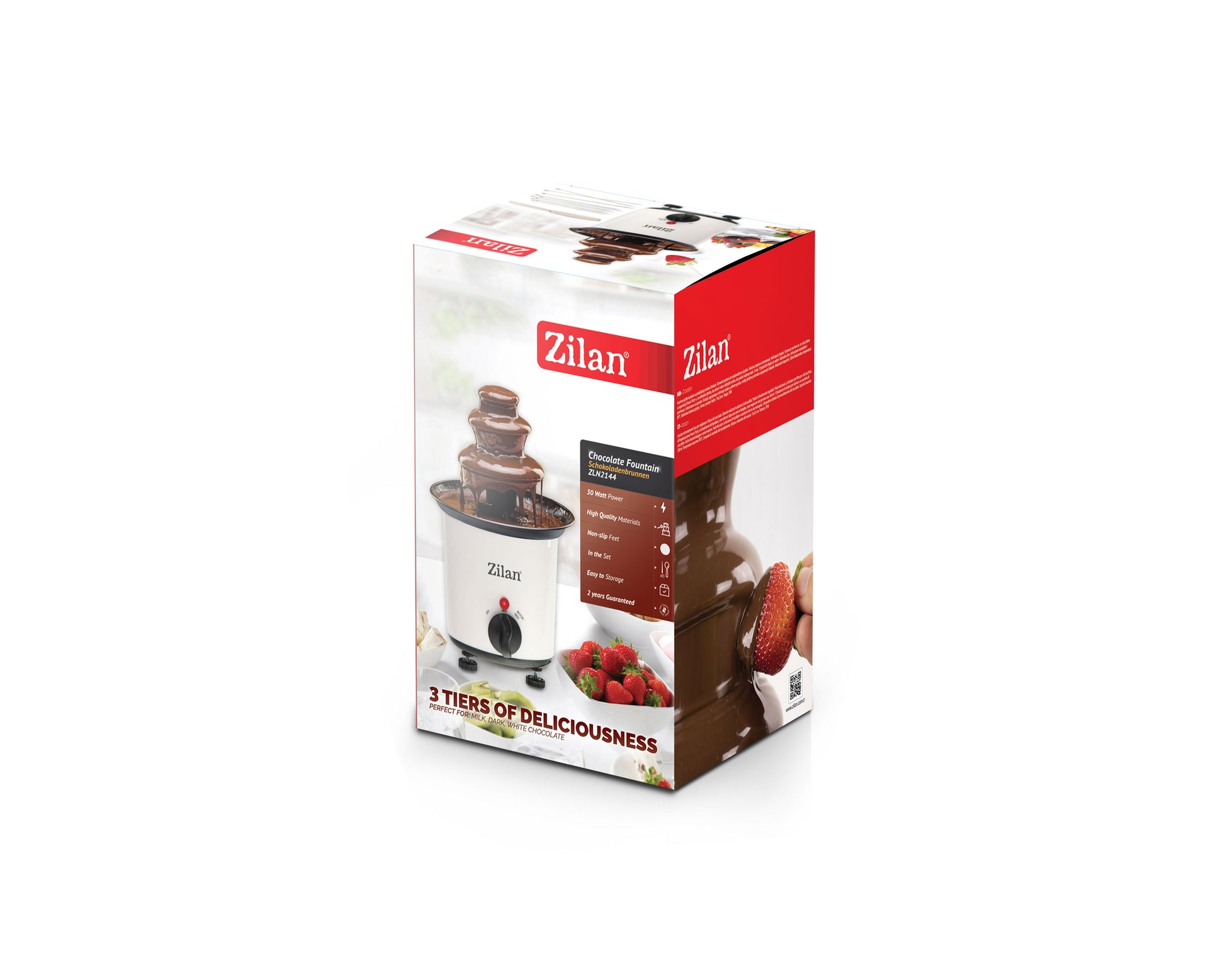 Fantana de ciocolata Zilan ZLN2144 Alba, 30W, capacitate 200ml