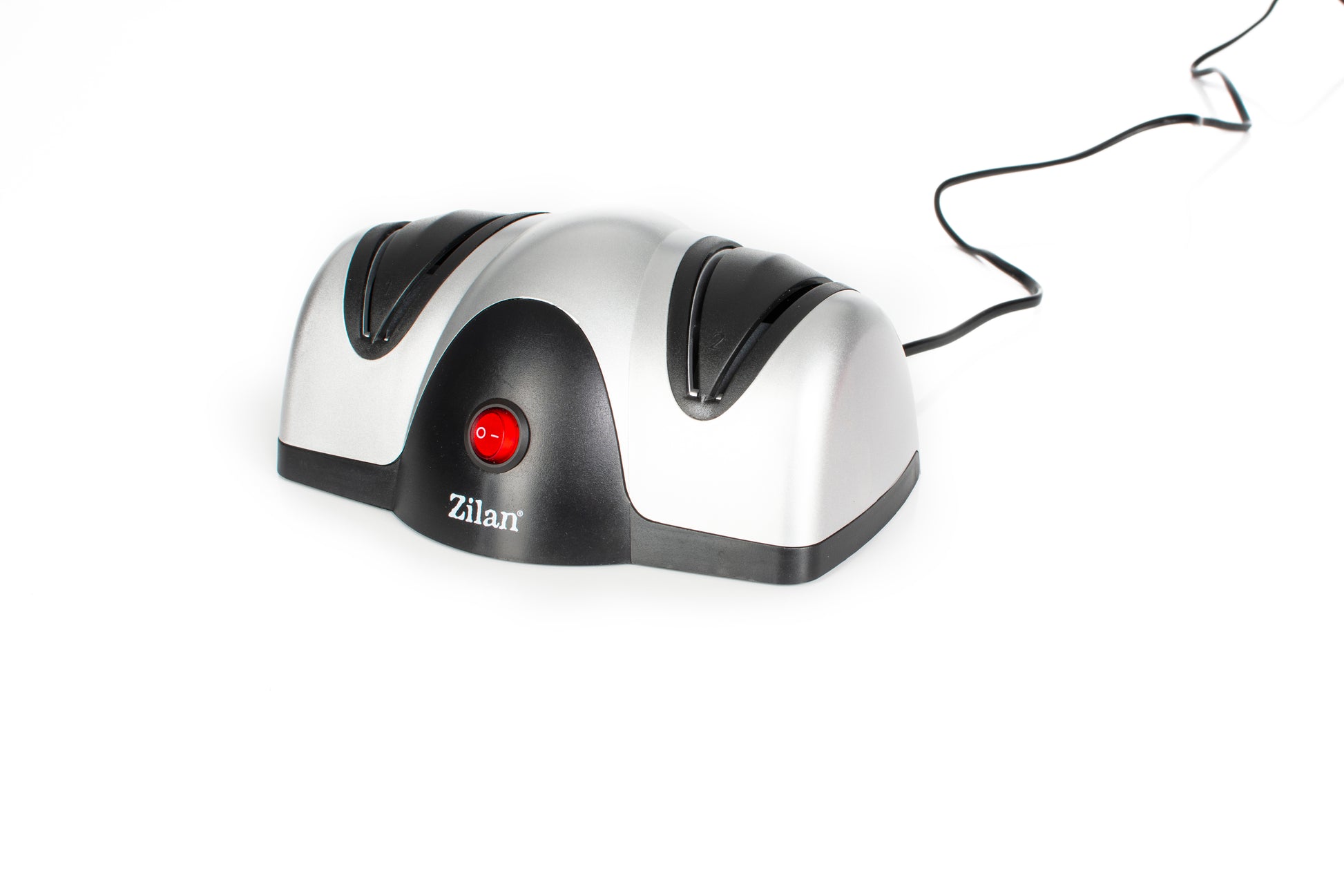 Ascutitor de cutite electric Zilan ZLN2168 Gri, cu doua nivele de ascutire, 40W, usor de curatat