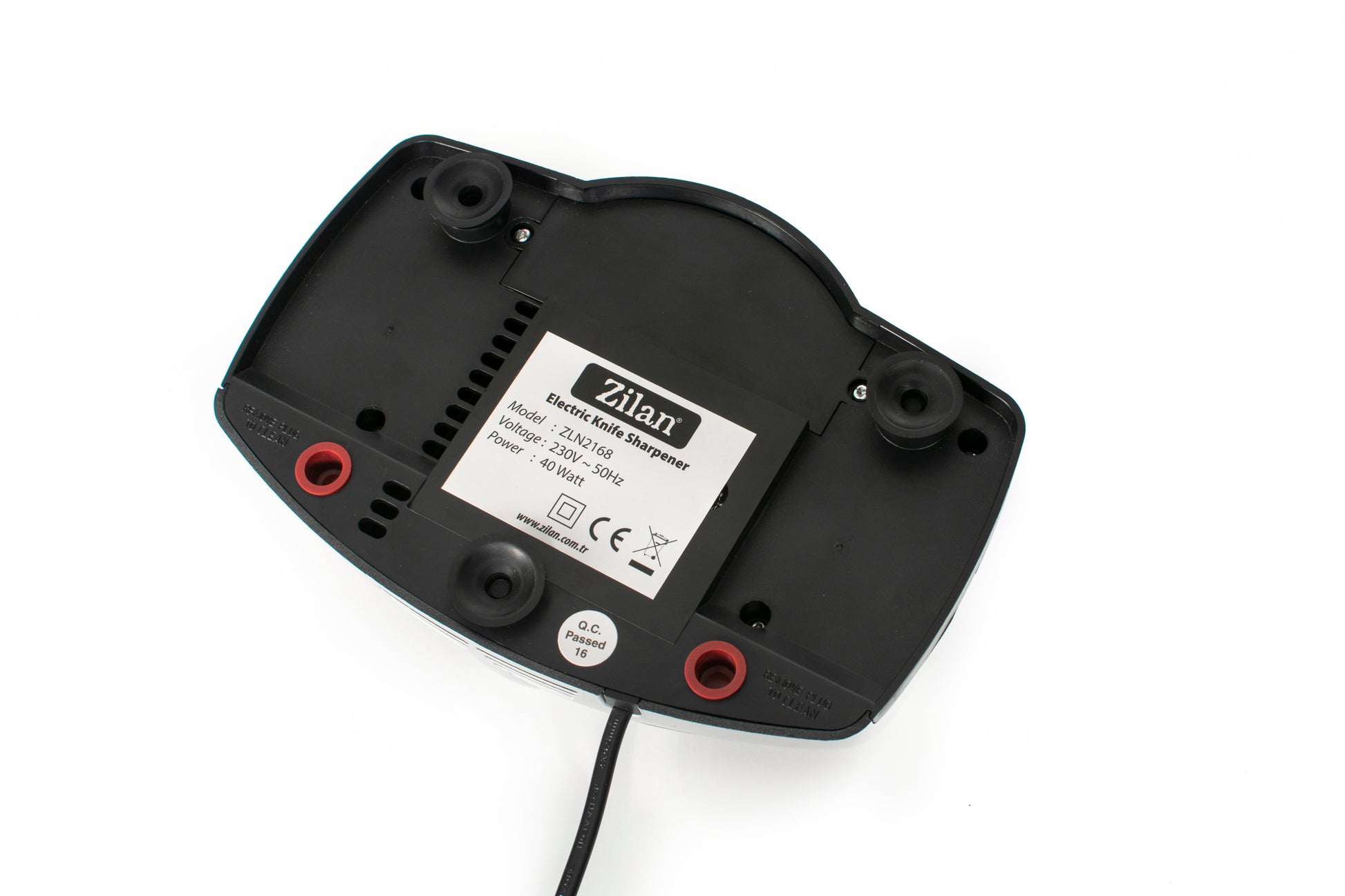 Ascutitor de cutite electric Zilan ZLN2168 Gri, cu doua nivele de ascutire, 40W, usor de curatat