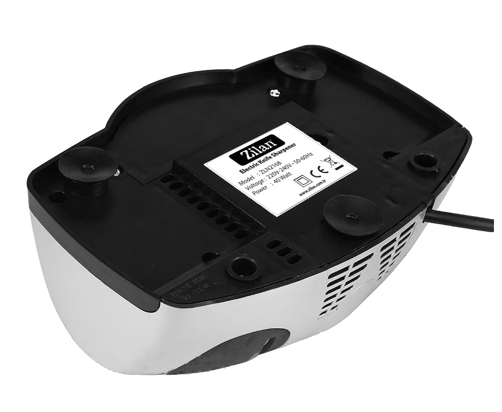 Ascutitor de cutite electric Zilan ZLN2168 Gri, cu doua nivele de ascutire, 40W, usor de curatat