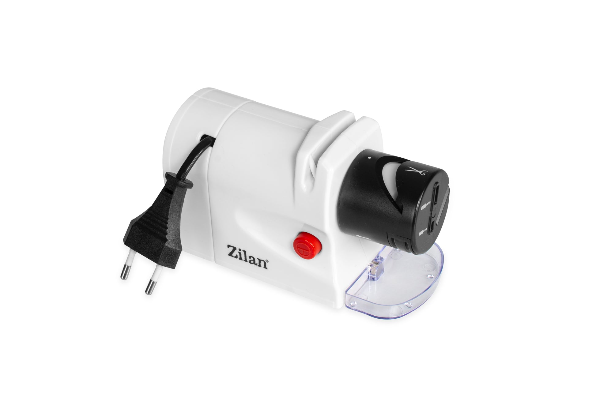 Ascutitor de cutite Zilan ZLN2175 Alb, 15W,  ultra compact, 2 nivele, ascutire si slefuire