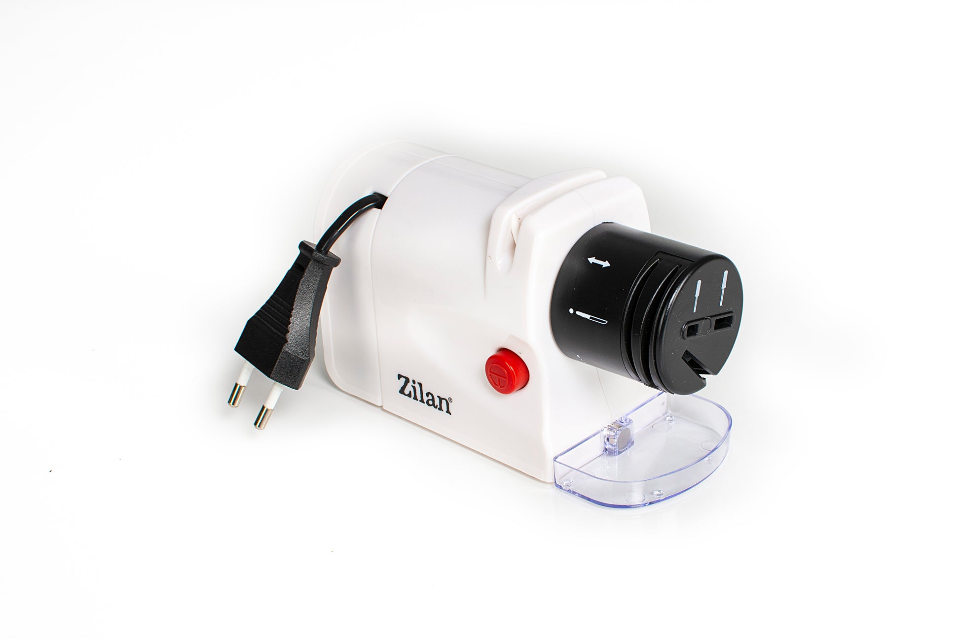 Ascutitor de cutite Zilan ZLN2175 Alb, 15W,  ultra compact, 2 nivele, ascutire si slefuire