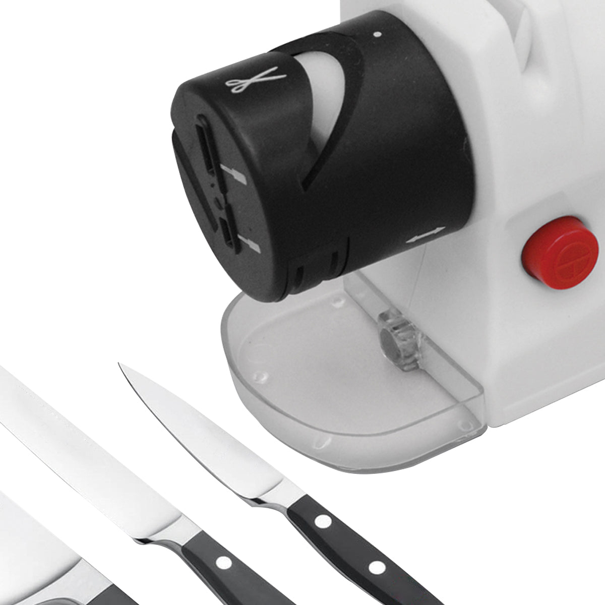 Ascutitor de cutite Zilan ZLN2175 Alb, 15W,  ultra compact, 2 nivele, ascutire si slefuire