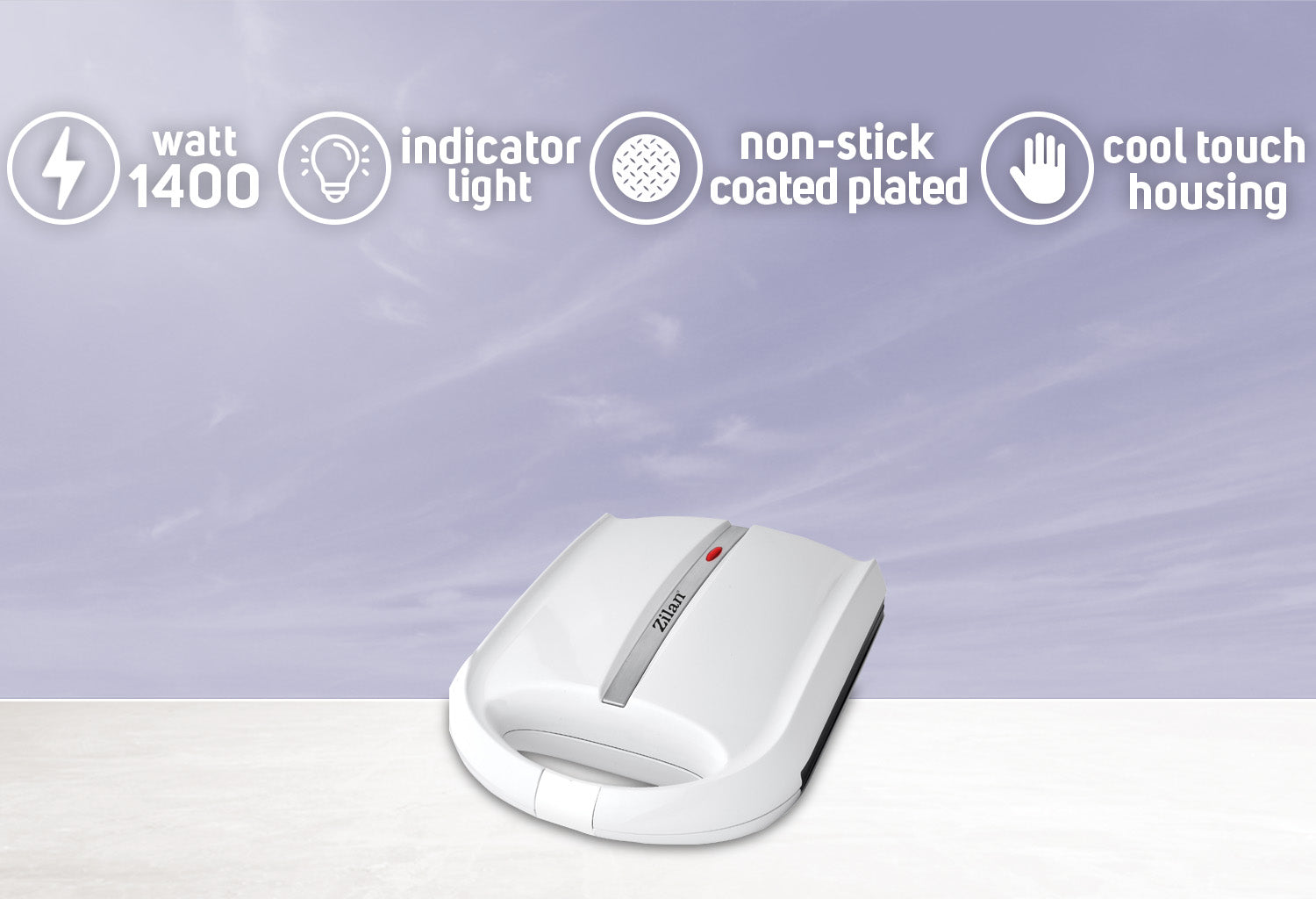 Aparat pentru preparat nuci Zilan ZLN2809 ALB, 24 jumatati sau 12 nuci intregi, 1600W, indicator luminos, Placi Neaderente