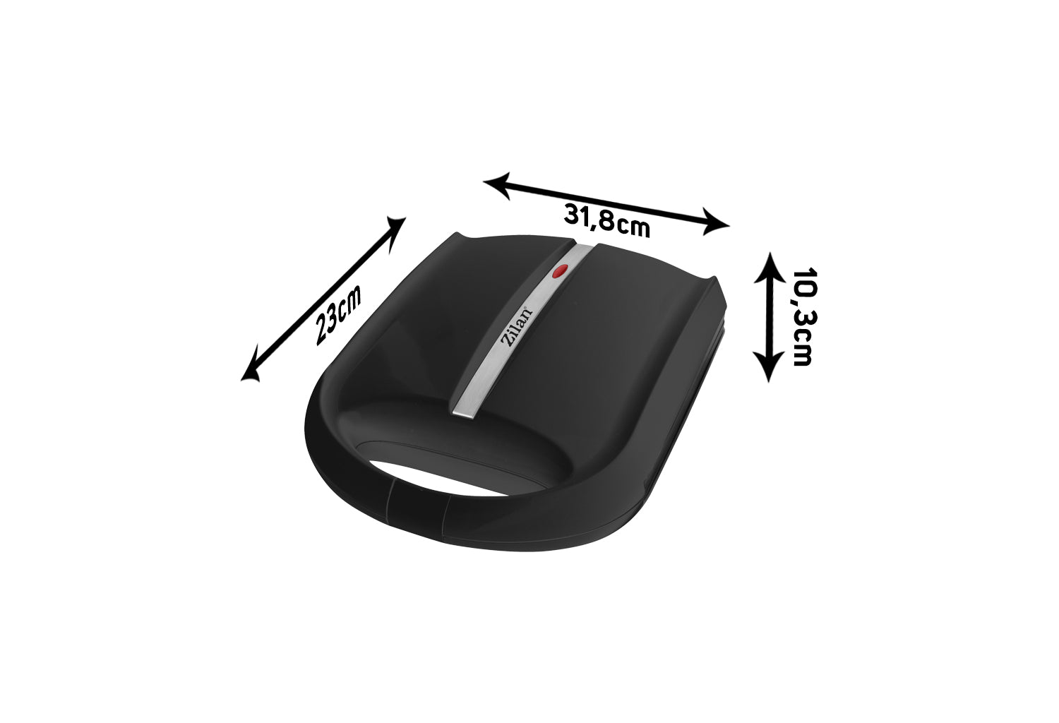 Aparat pentru preparat nuci Zilan ZLN2816 Negru, 24 jumatati sau 12 nuci intregi, 1600W, indicator luminos, Placi Neaderente