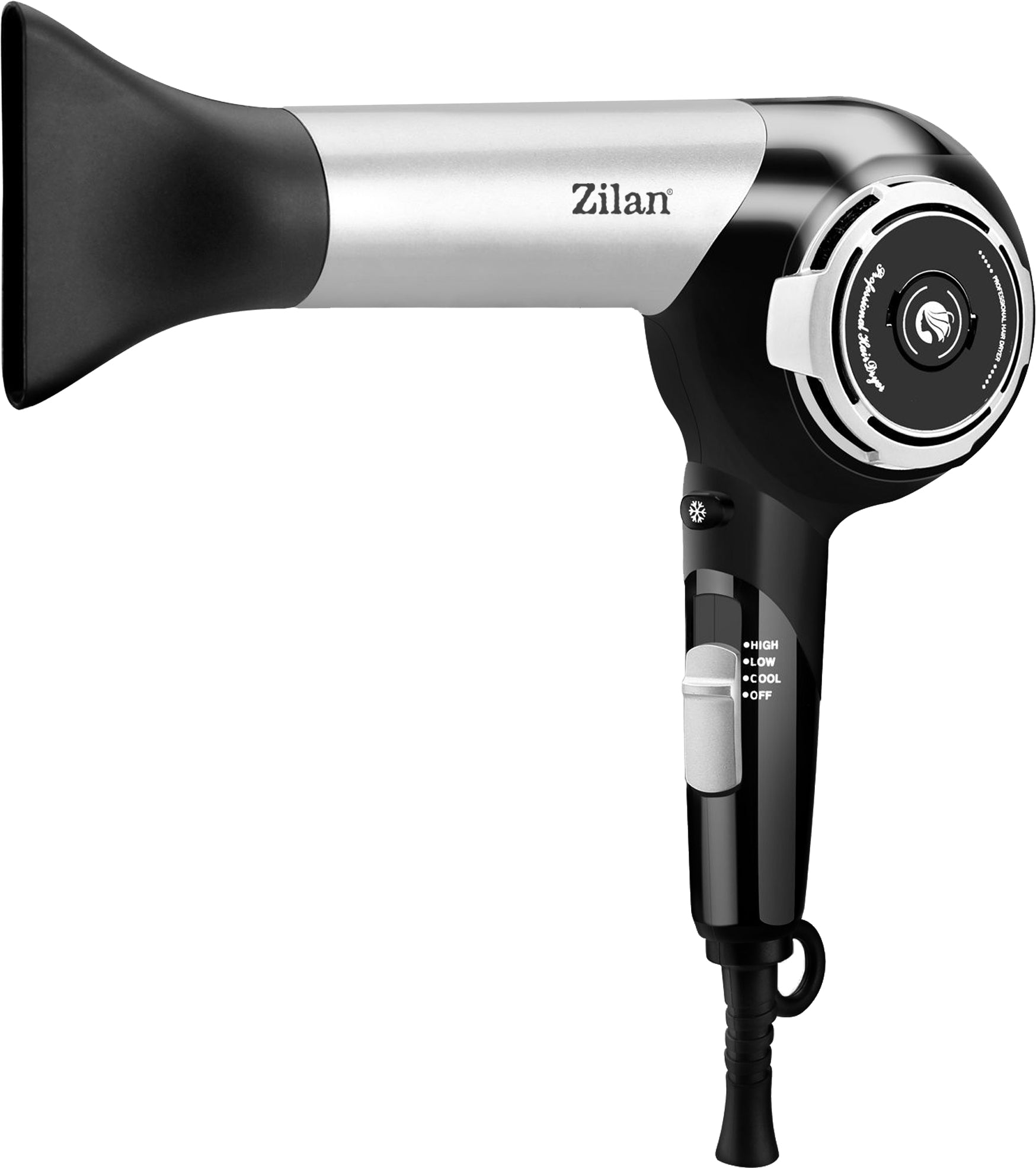 Uscator de par ZILAN ZLN2946 Gri/Negru 1800W, 3 setari de temperatura, motor DC