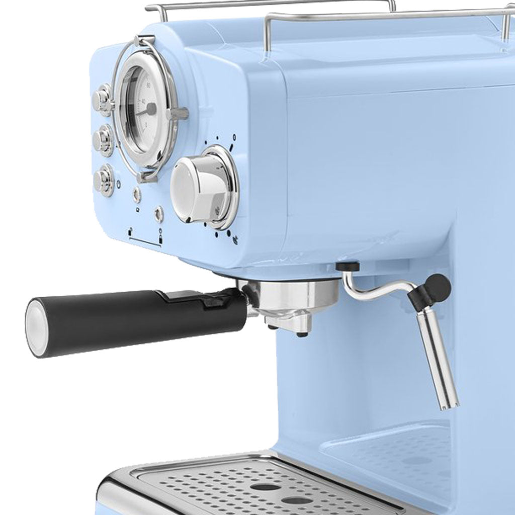 Espressor manual Zilan ZLN2861 Albastru,15 Bar, 1.25 l, 1100W, Design Retro