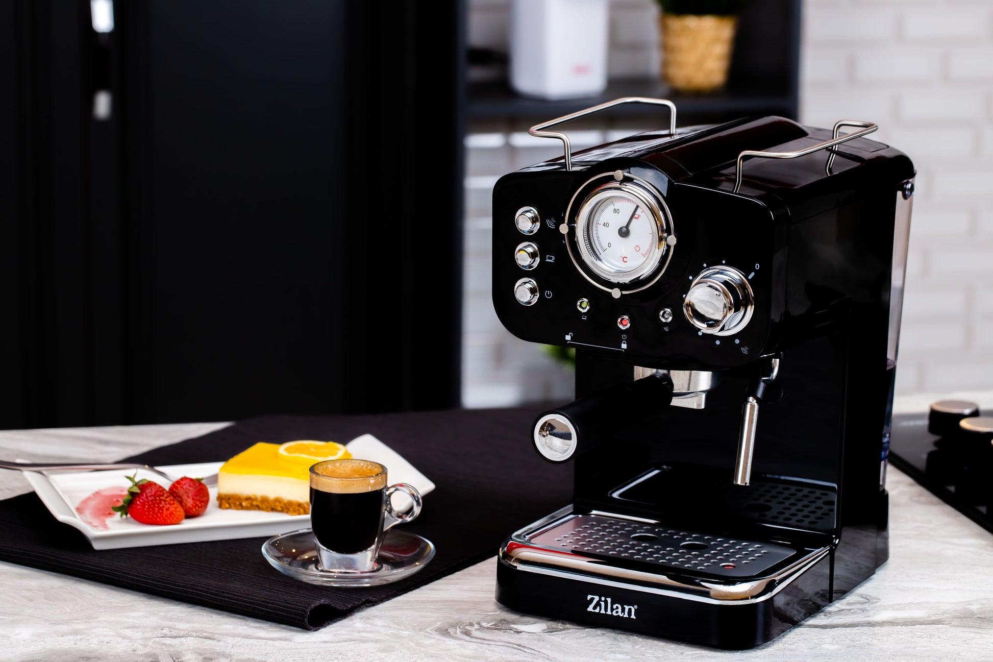 Espressor manual Zilan ZLN2991 Negru,15 Bar, 1.25 l, 1100W, Design Retro