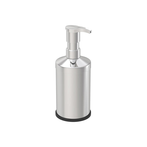 Set de baie Zilan ZLN4605 4 in 1 din inox cu cos menajer de 3 litri, perie WC, suport sapun lichid, suport periute de dinti