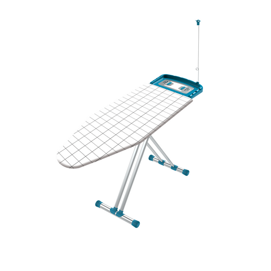 Masa de calcat ZILAN Azull ZLN4698, suprafata de lucru 125x45 cm, blat metalic, suport pentru fierul de calcat