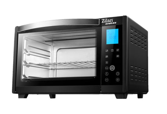 Cuptor electric digital ZILAN ZLN-3734,NEGRU Capacitate 28L, Putere 1600W, Geam dublu, Temporizator 180 min, Temperatura maxima 230 grade celsius,