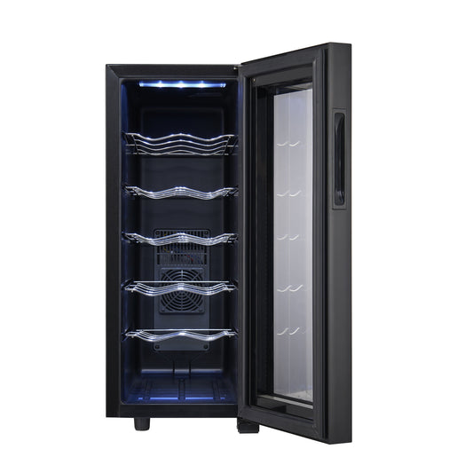 Frigider pentru vinuri Zilan ZLN4681 Negru, 33L, 50W, iluminare interioara